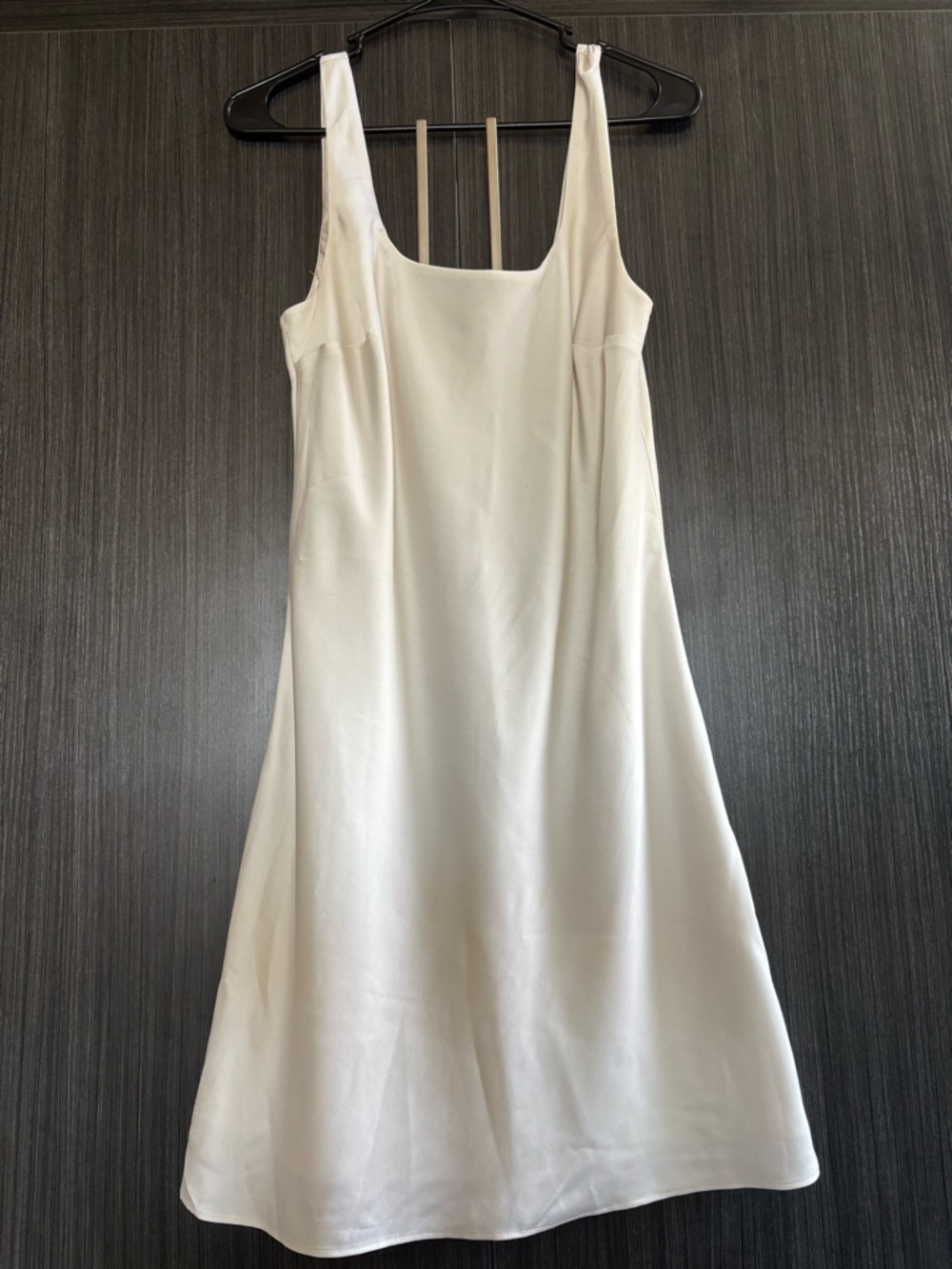 Abercrombie white satin mini dress